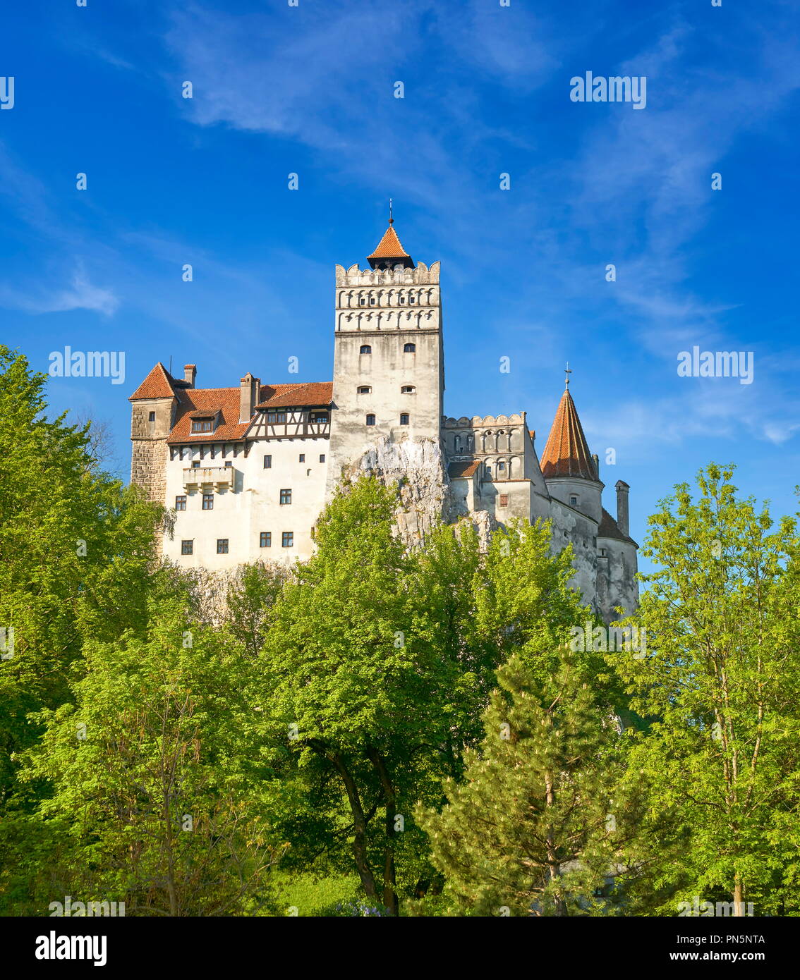 Draculas Schloss, Transilvanien, Bran, Rumänien Stockfoto