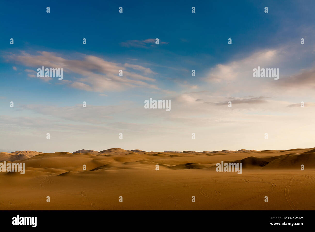 Wüste in Peru Huacachina, Ica Stockfoto