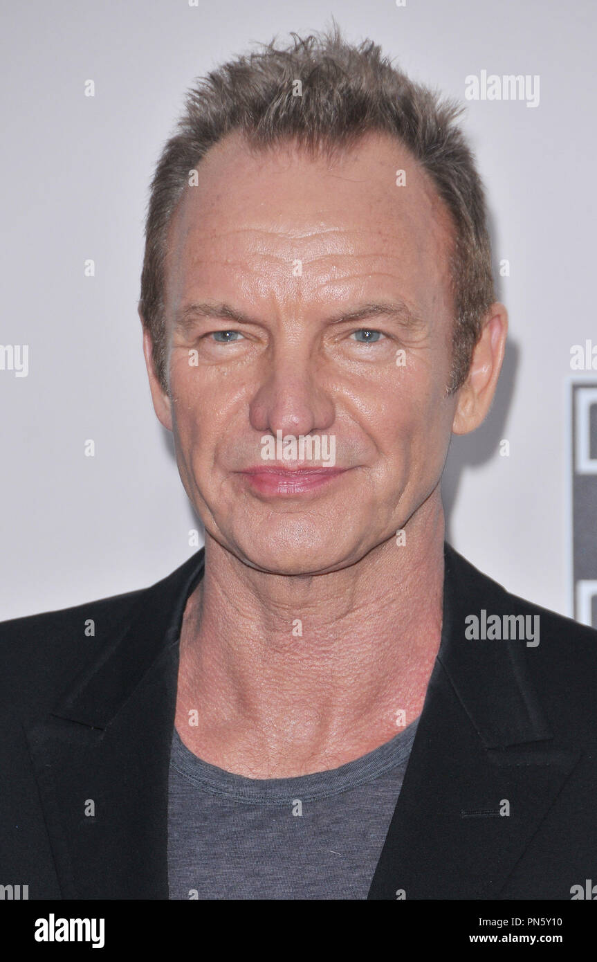 Sting bei den American Music Awards 2016 gehalten am Microsoft Theater in Los Angeles, CA am Sonntag, 20. November 2016. Foto von PRPP/PictureLux Datei Referenz # 33162 065 PRPP 01 nur für redaktionelle Verwendung - Alle Rechte vorbehalten Stockfoto