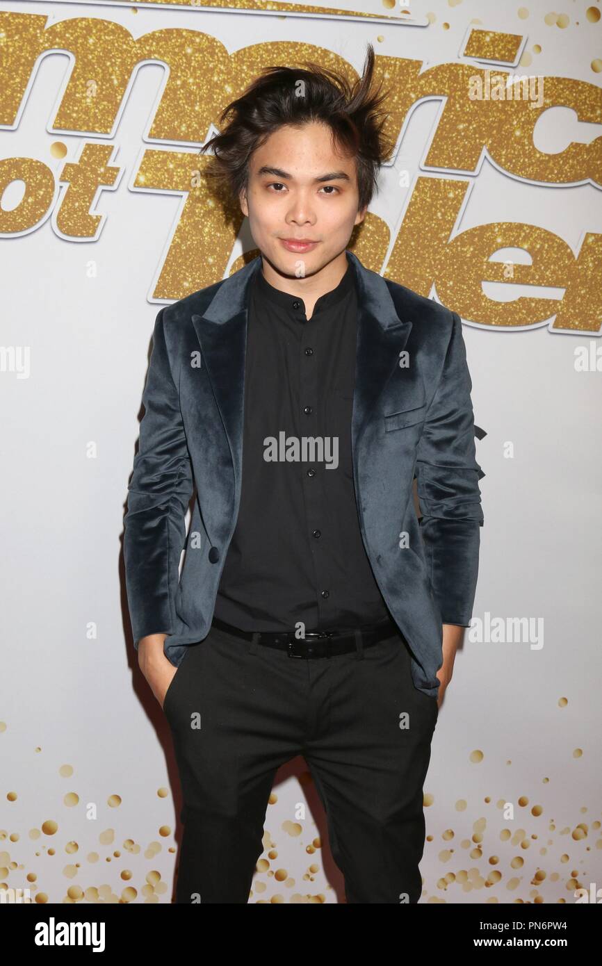 Los Angeles, CA, USA. 18 Sep, 2018. Shin Lim in der ankunftshalle Für AMERICA'S GOT TALENT (AGT) Saison 13 Finale Live Show Roter Teppich, Dolby Theatre, Los Angeles, CA 18. September 2018. Credit: Priscilla Grant/Everett Collection/Alamy leben Nachrichten Stockfoto