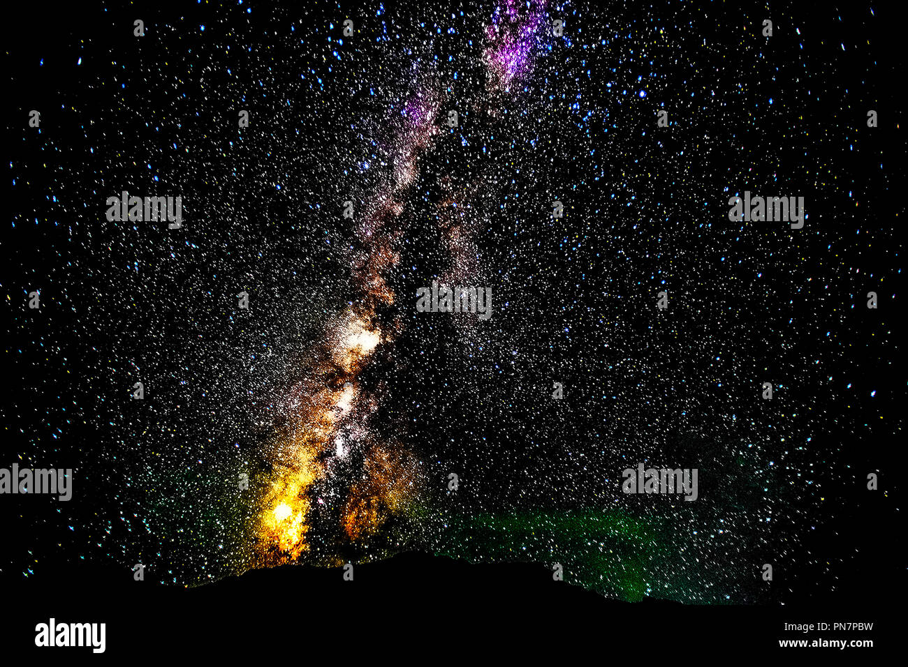 Blick auf die Milchstraße Stockfoto