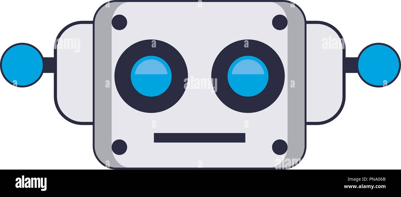 Roboter Netzgemeinschaften isoliert Stock Vektor