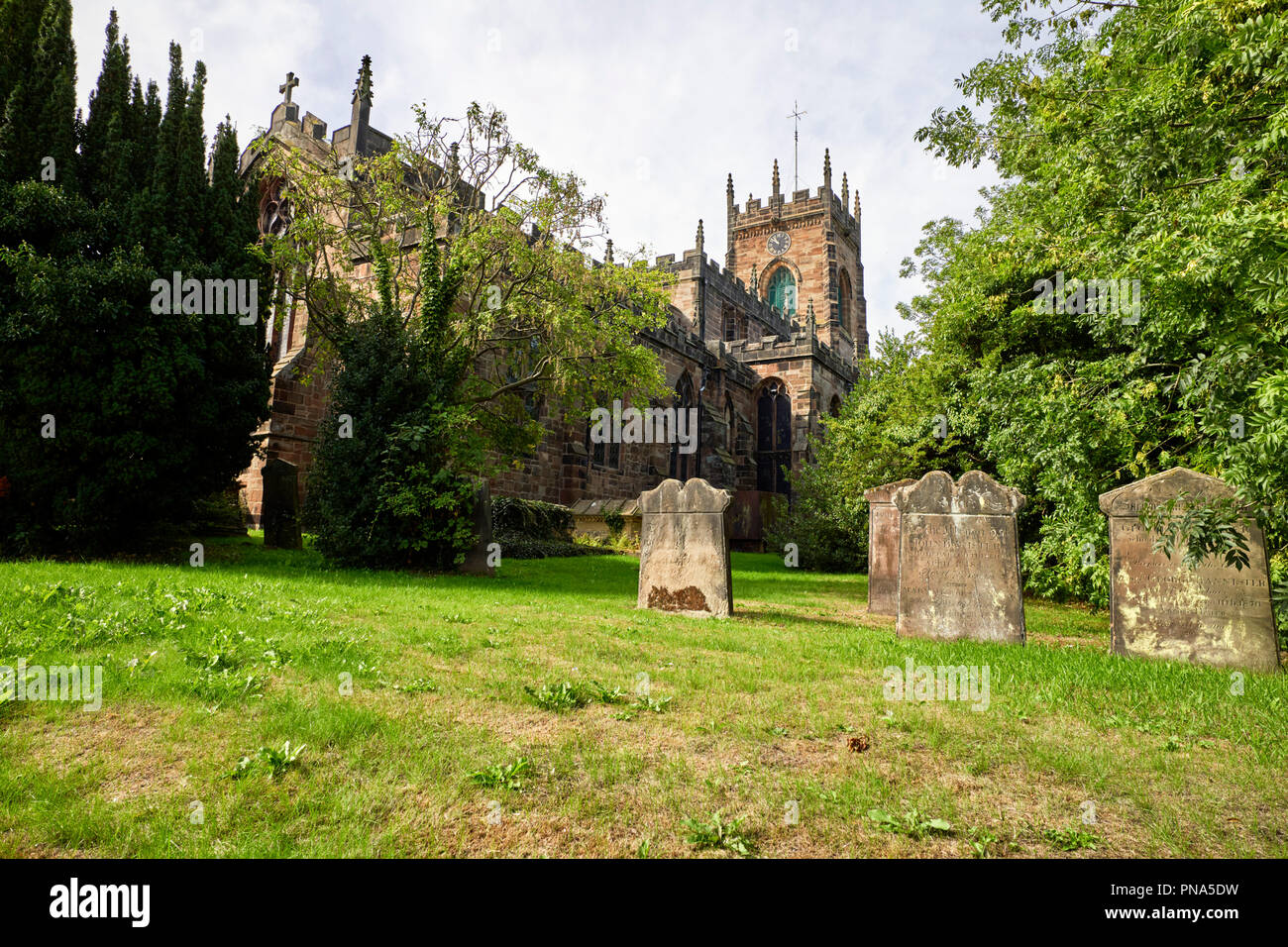 St. Michael und alle Engel Kirche in Penkridge, Staffordshire Stockfoto