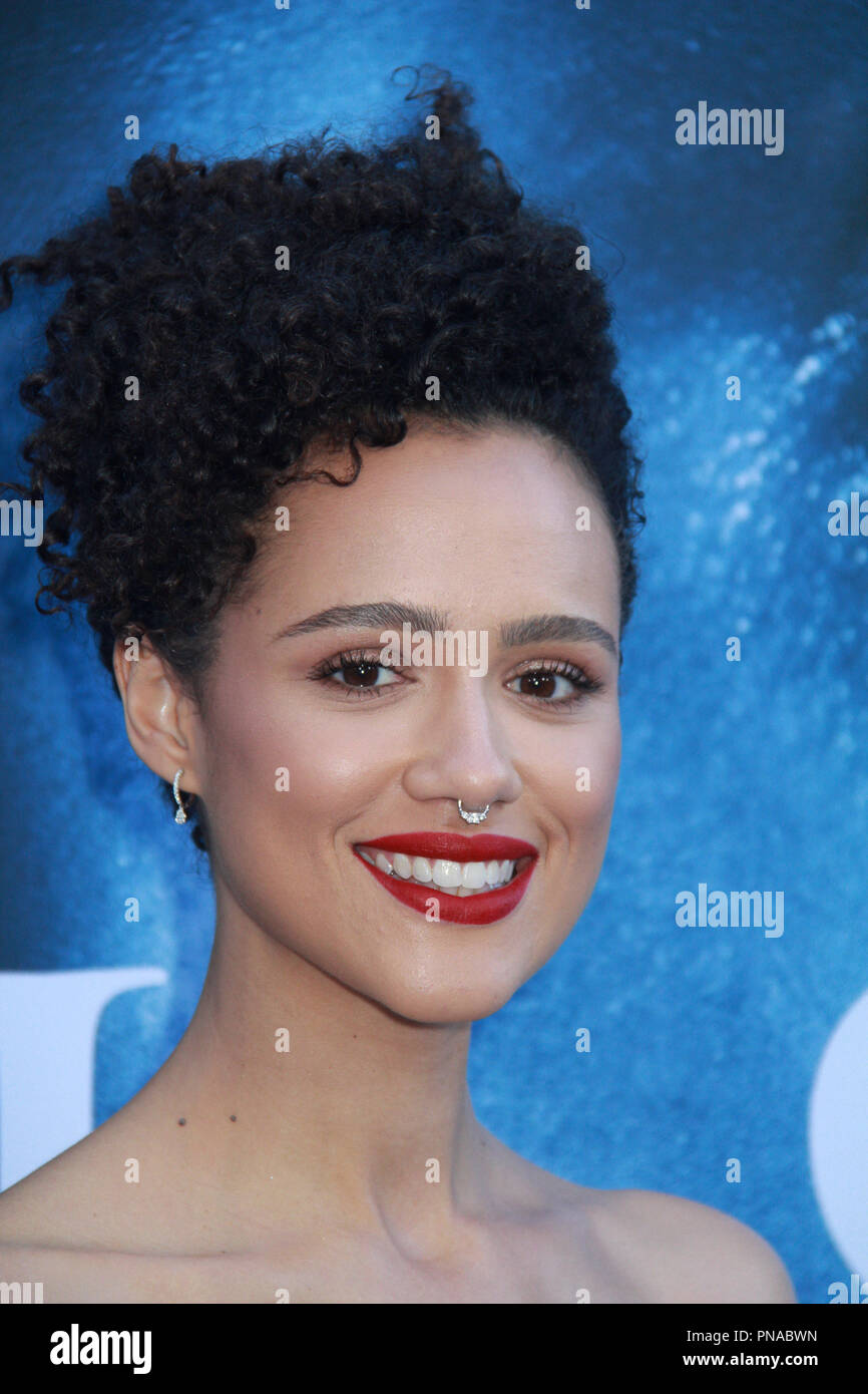 Nathalie Emmanuel 07/12/2017 "Spiel der Throne' Season 7 Premiere bei der Music Center Walt Disney Concert Hall in Los Angeles, CA Foto von Izumi Hasegawa/HNW/PictureLux Stockfoto