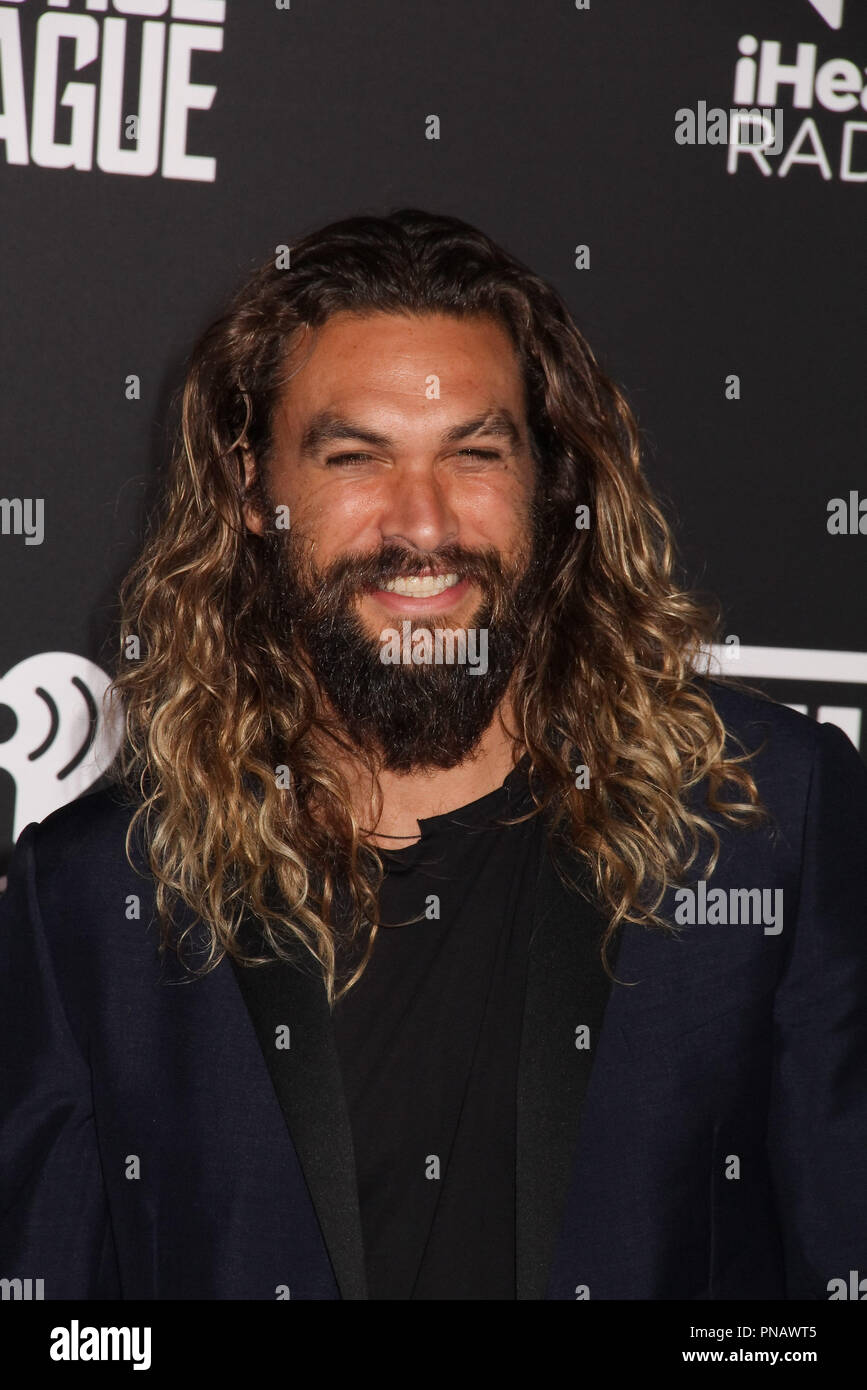 Jason Mamoa 11/13/2017 Die Weltpremiere von "Justice League", gehalten an der Dolby Theatre in Hollywood, CA Foto von Izumi Hasegawa/HNW/PictureLux Stockfoto