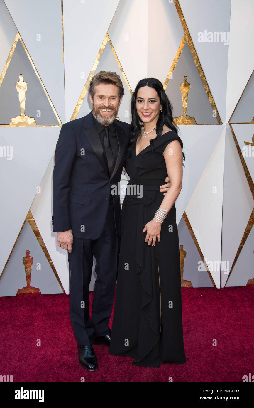 Oscar®-Nominiert für die beste Nebendarsteller, Willem Dafoe und Giada Colagrande auf dem roten Teppich des 90 Oscars® auf der Dolby® Theater in Hollywood, CA am Sonntag, den 4. März 2018 vor. Datei Referenz # 33546 140 PLX nur für redaktionelle Verwendung - Alle Rechte vorbehalten Stockfoto