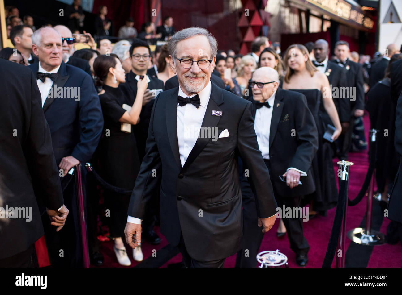 Oscar®-nominiert für den besten Spielfilm, Steven Spielberg kommt auf dem roten Teppich des 90 Oscars® auf der Dolby® Theater in Hollywood, CA am Sonntag, den 4. März 2018. Datei Referenz # 33546 240 PLX nur für den redaktionellen Gebrauch - Alle Rechte vorbehalten Stockfoto