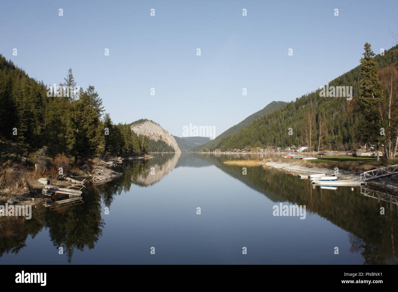 Berg Paul See in Okanagan, Kamloops, um Gibraltar Rock suchen Stockfoto