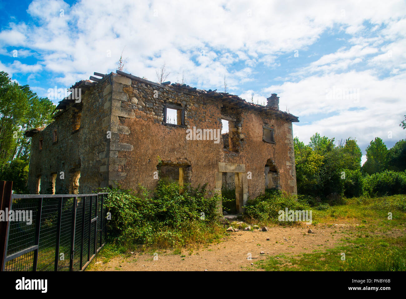 Ruinen von Haus. Stockfoto