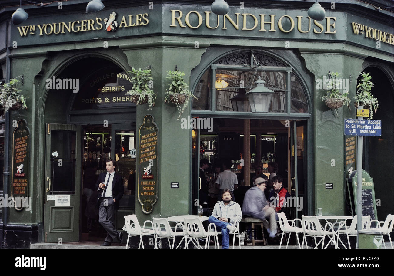 Das Round House Pub Covent Garden London England Uk Ca 80er