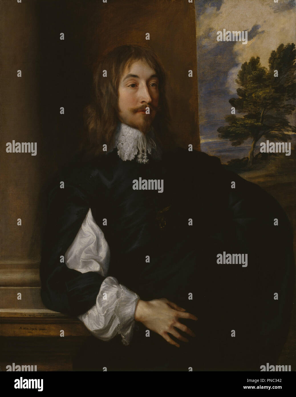 Portrait von Sir William Killigrew. Datum/Zeitraum: 1638. Malerei. Öl auf Leinwand. Höhe: 105,2 cm (41,4 in); Breite: 84,1 cm (33,1 in). Autor: Van Dyck, Anthony. Stockfoto