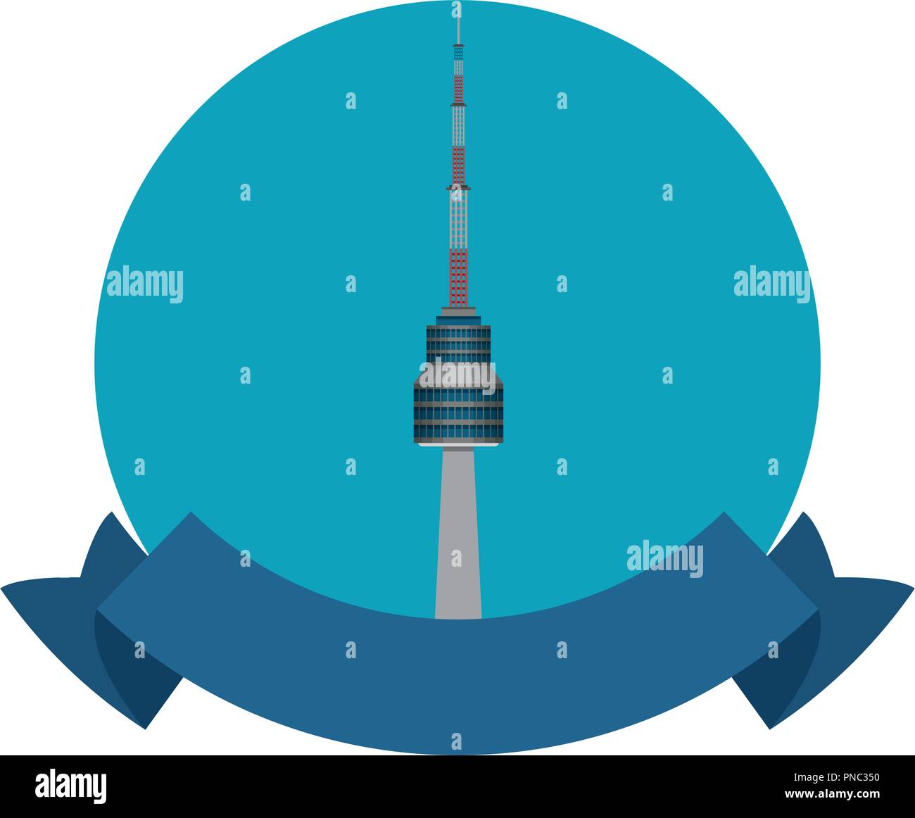 Seoul koreanische Turm Stock Vektor