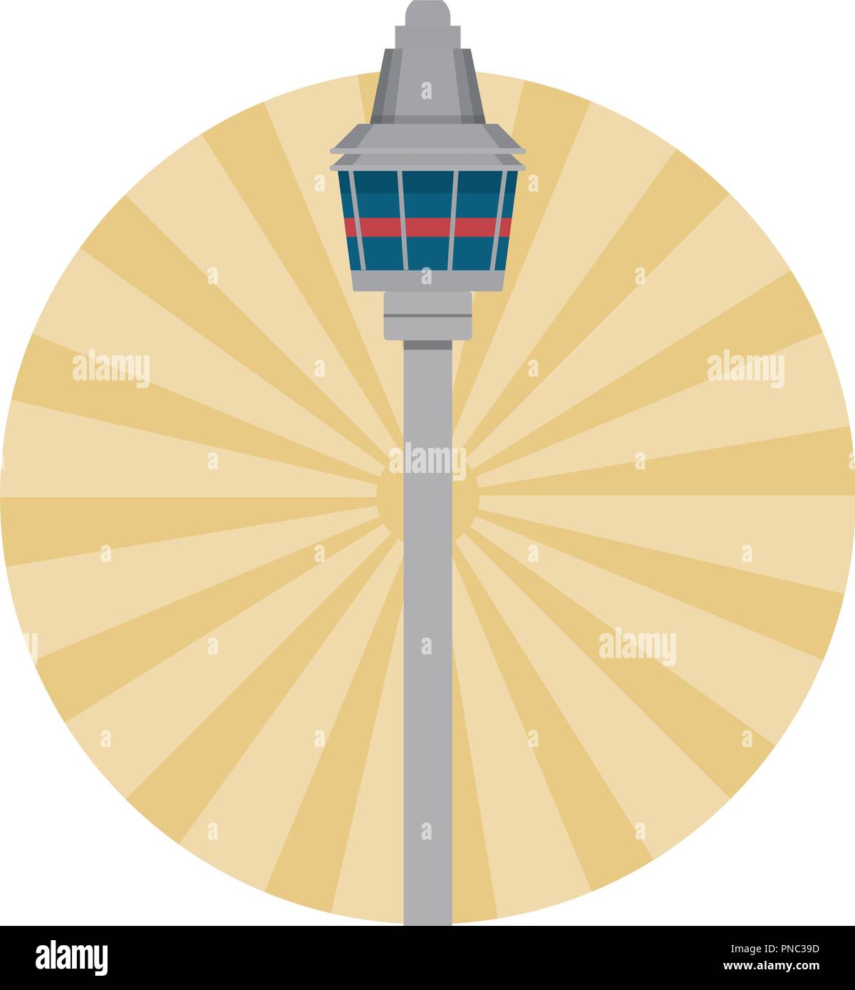 Seoul koreanische Turm Stock Vektor