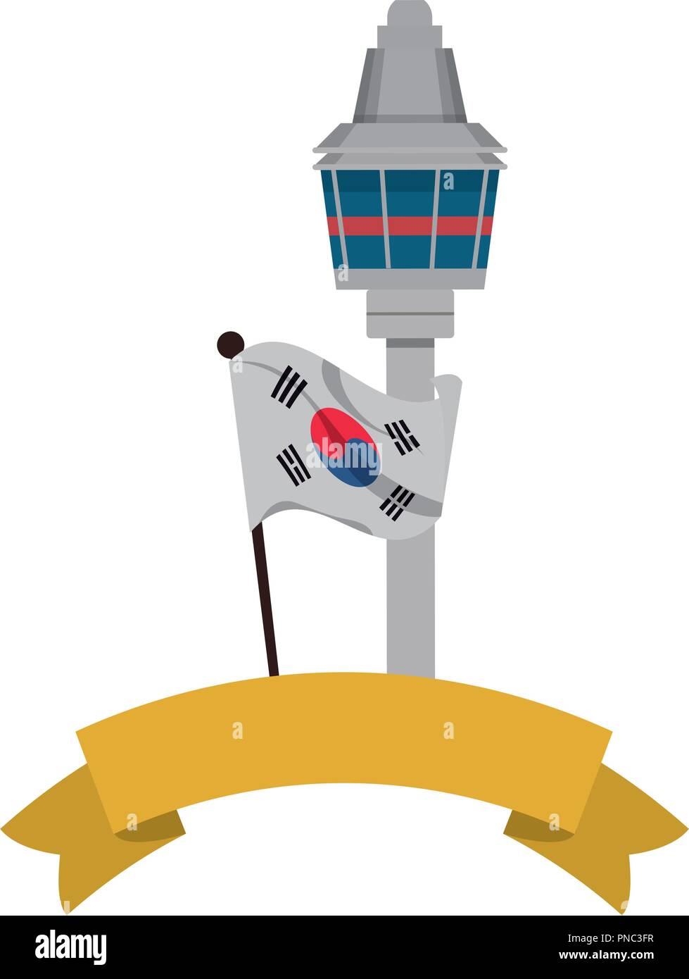 Seoul koreanische Turm Stock Vektor