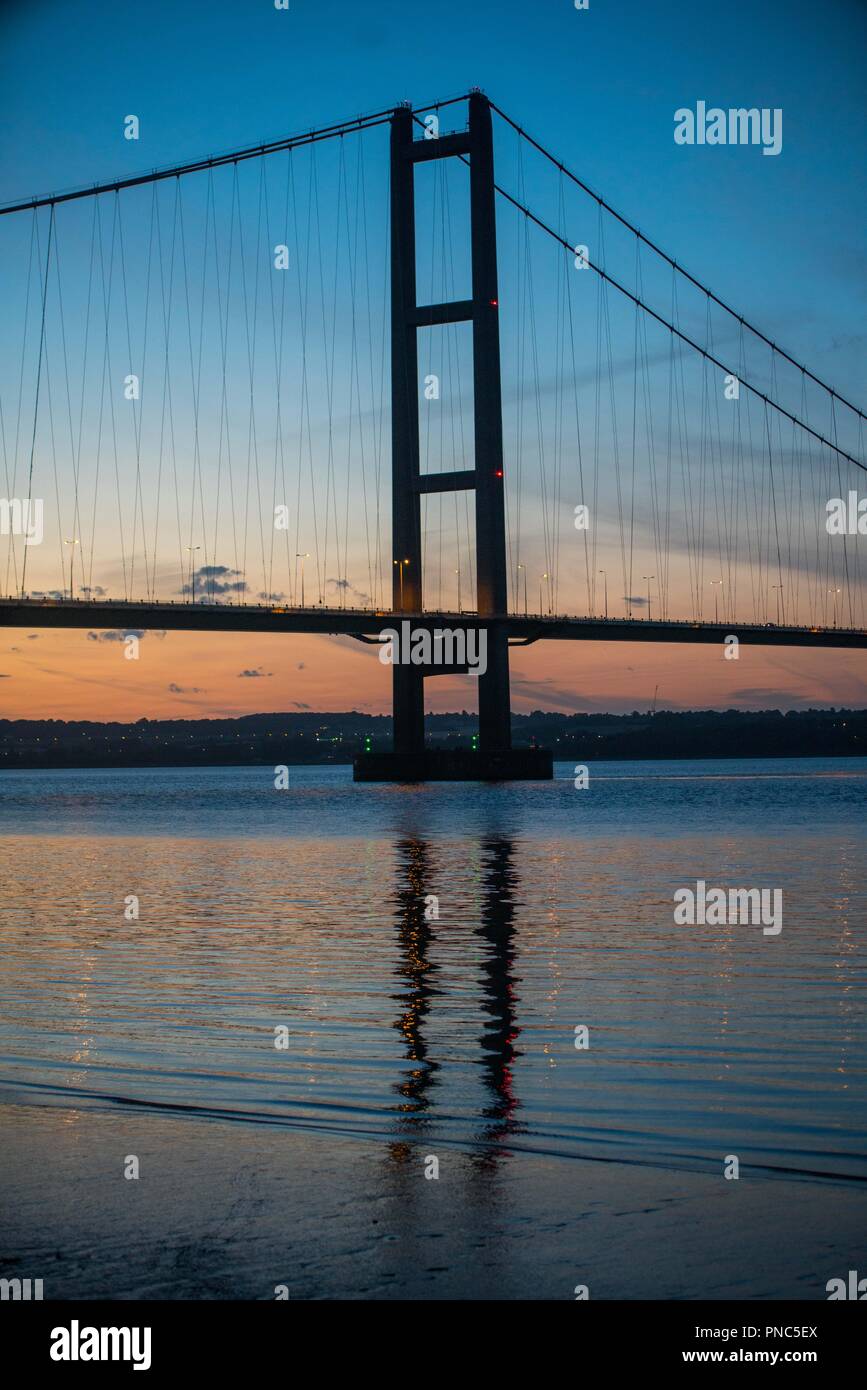 Humber Brücke Stockfoto