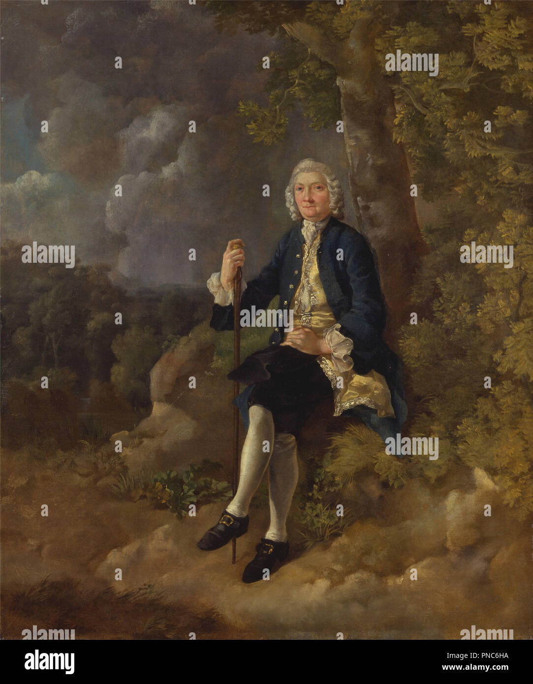 Clayton Jones. Datum/Zeitraum: 1744 bis 1745. Malerei. Öl auf Leinwand. Höhe: 762 mm (30 in); Breite: 635 mm (25 in). Autor: Thomas Gainsborough. Stockfoto