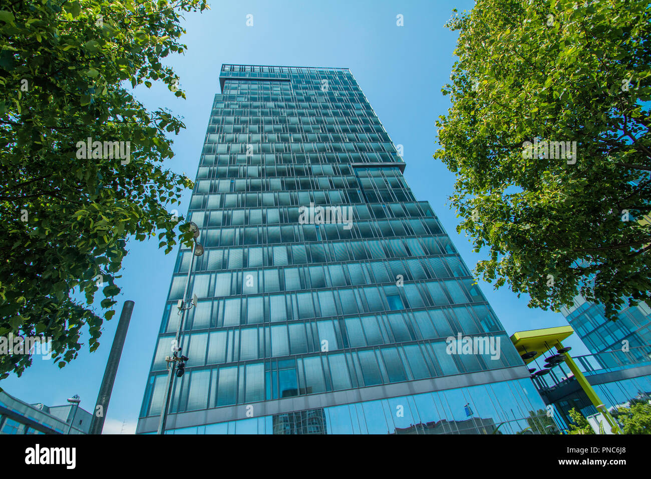 Zagreb, Kroatien, modernen Business Tower in Vukovarska Straße in Zagreb, Kroatien, Hauptsitz der Börse Zagreb Stockfoto