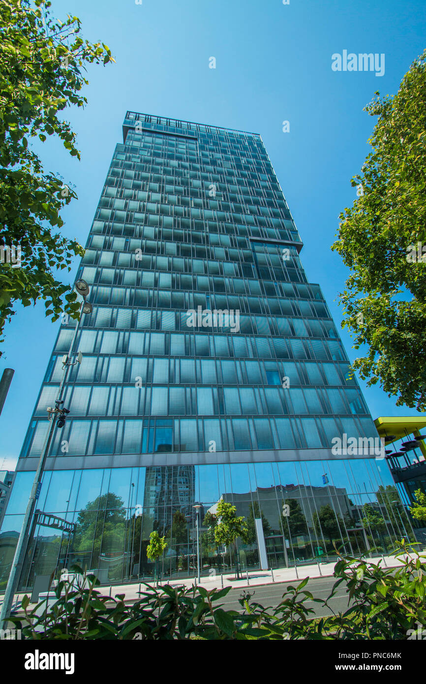Zagreb, Kroatien, modernen Business Tower in Vukovarska Straße in Zagreb, Kroatien, Hauptsitz der Börse Zagreb Stockfoto