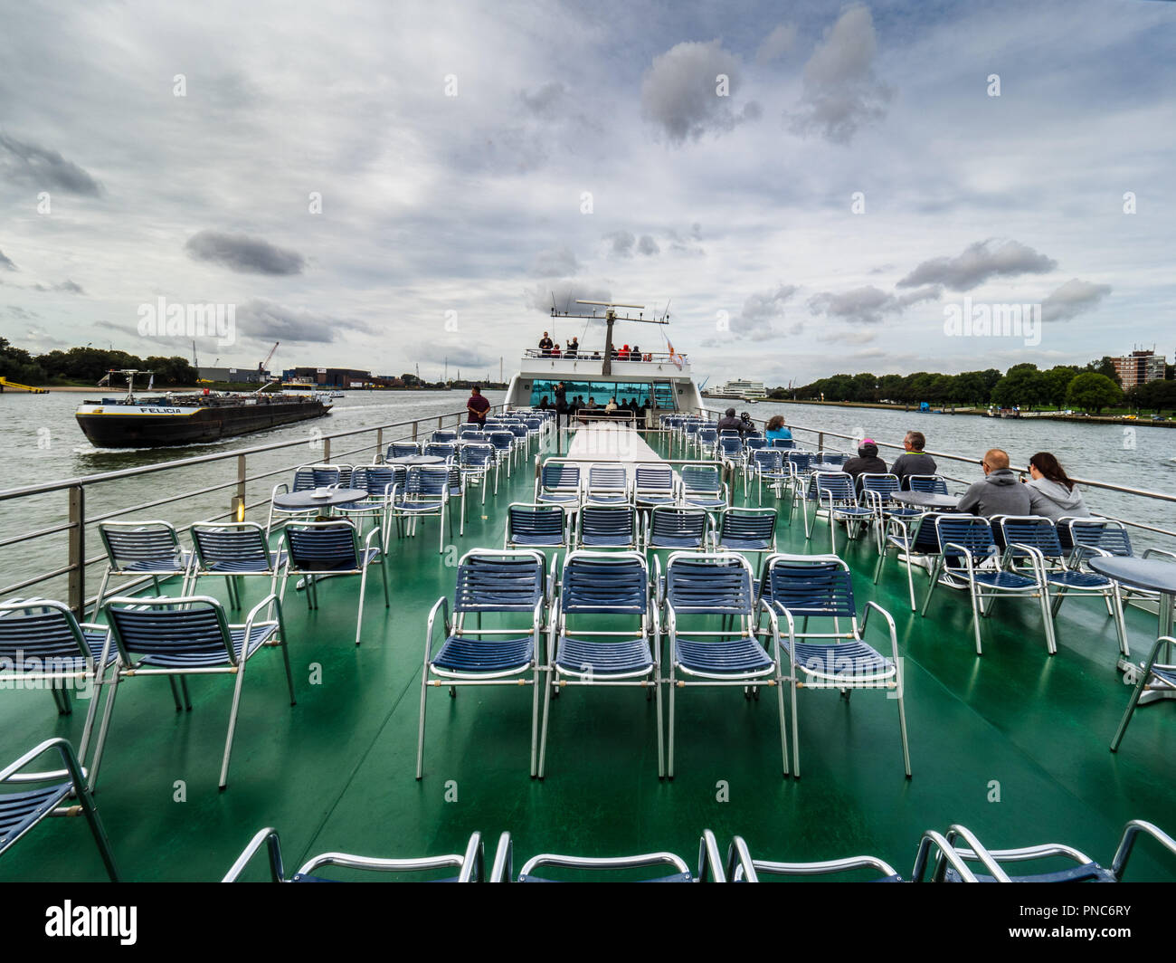 Rotterdamer Hafen Cruise Spido touristischen Hafen Tour rund um Rotterdam Stockfoto