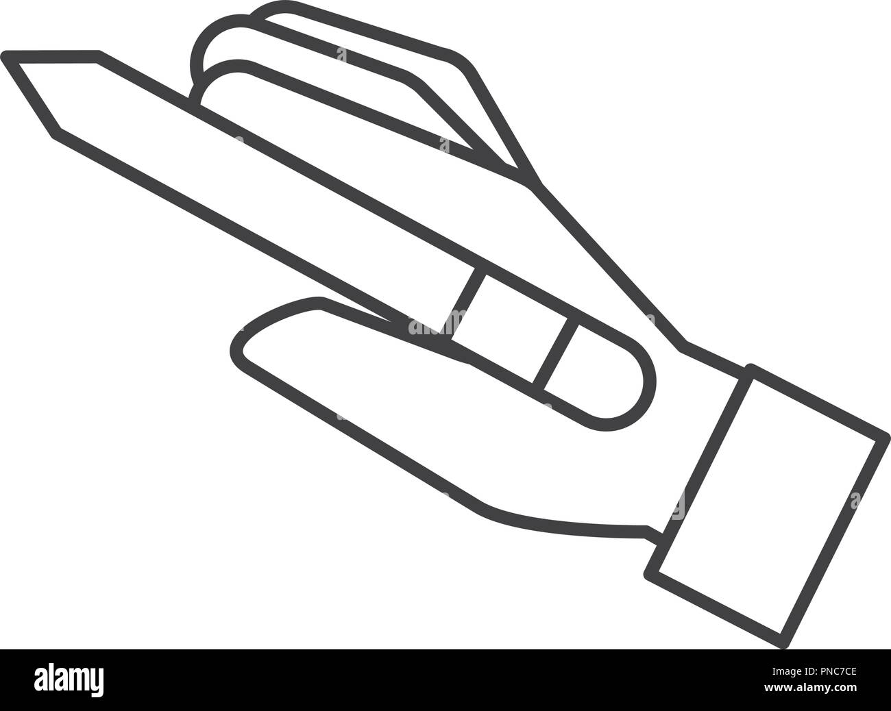 Grafik Designer Hand Stiftwerkzeug Stock Vektor