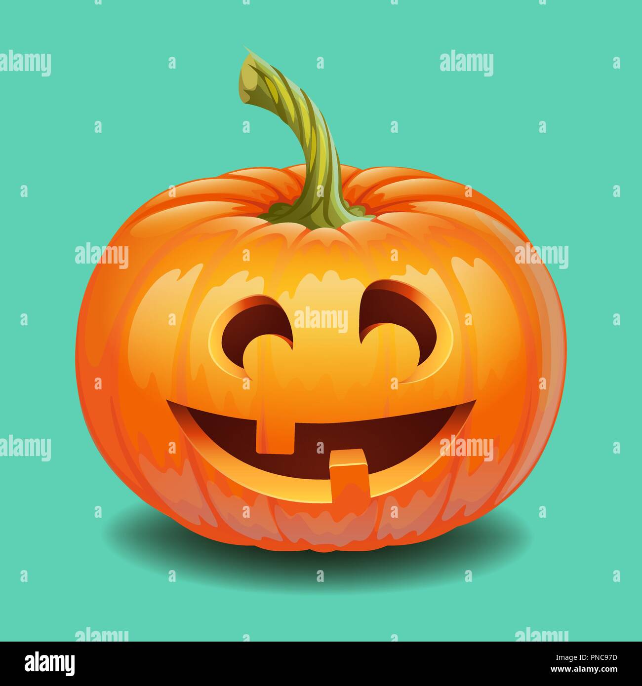Halloween Kürbis Gesicht - lustige Lächeln jack o lantern Stock ...