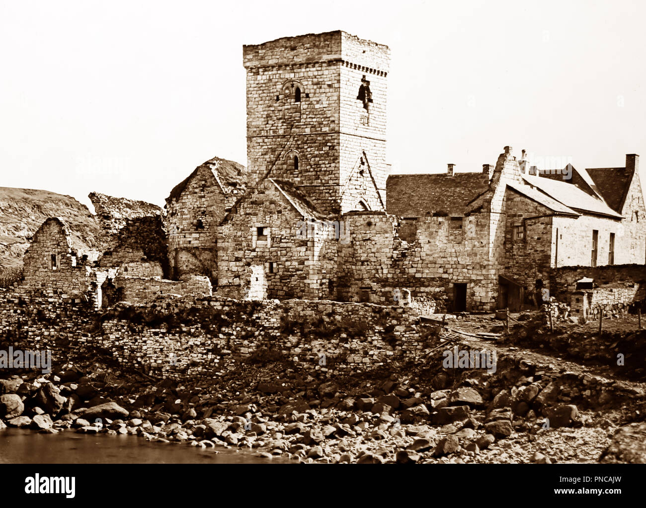 Inchcolm, Firth-of-Forth, Viktorianischen Periode Stockfoto