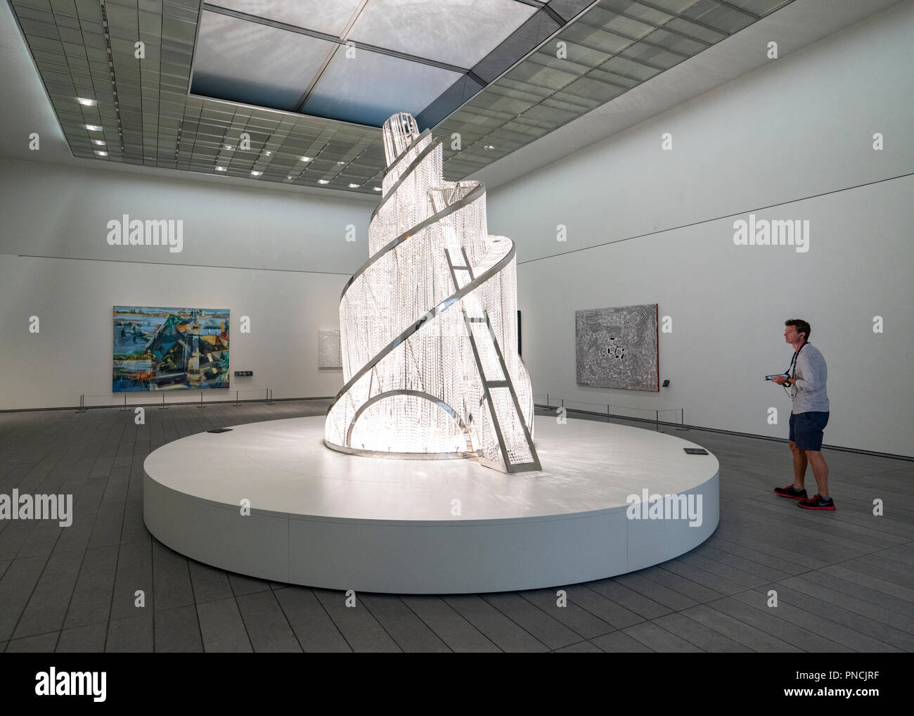 Quelle des Lichts von Ai Wei Wei im Louvre Abu Dhabi, VAE Stockfoto