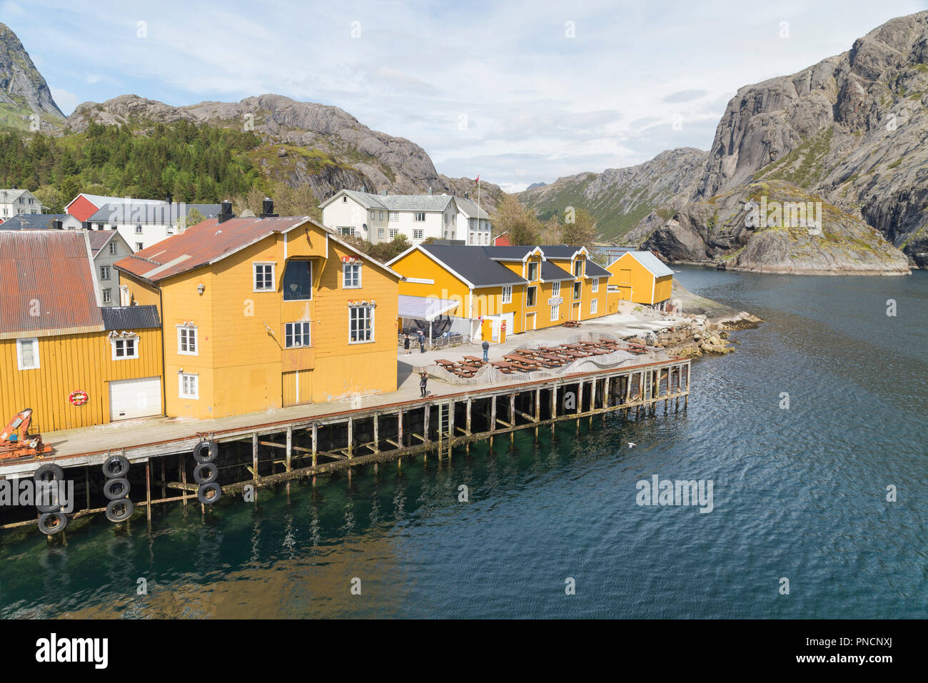 Nusfjord, Norwegen Stockfoto