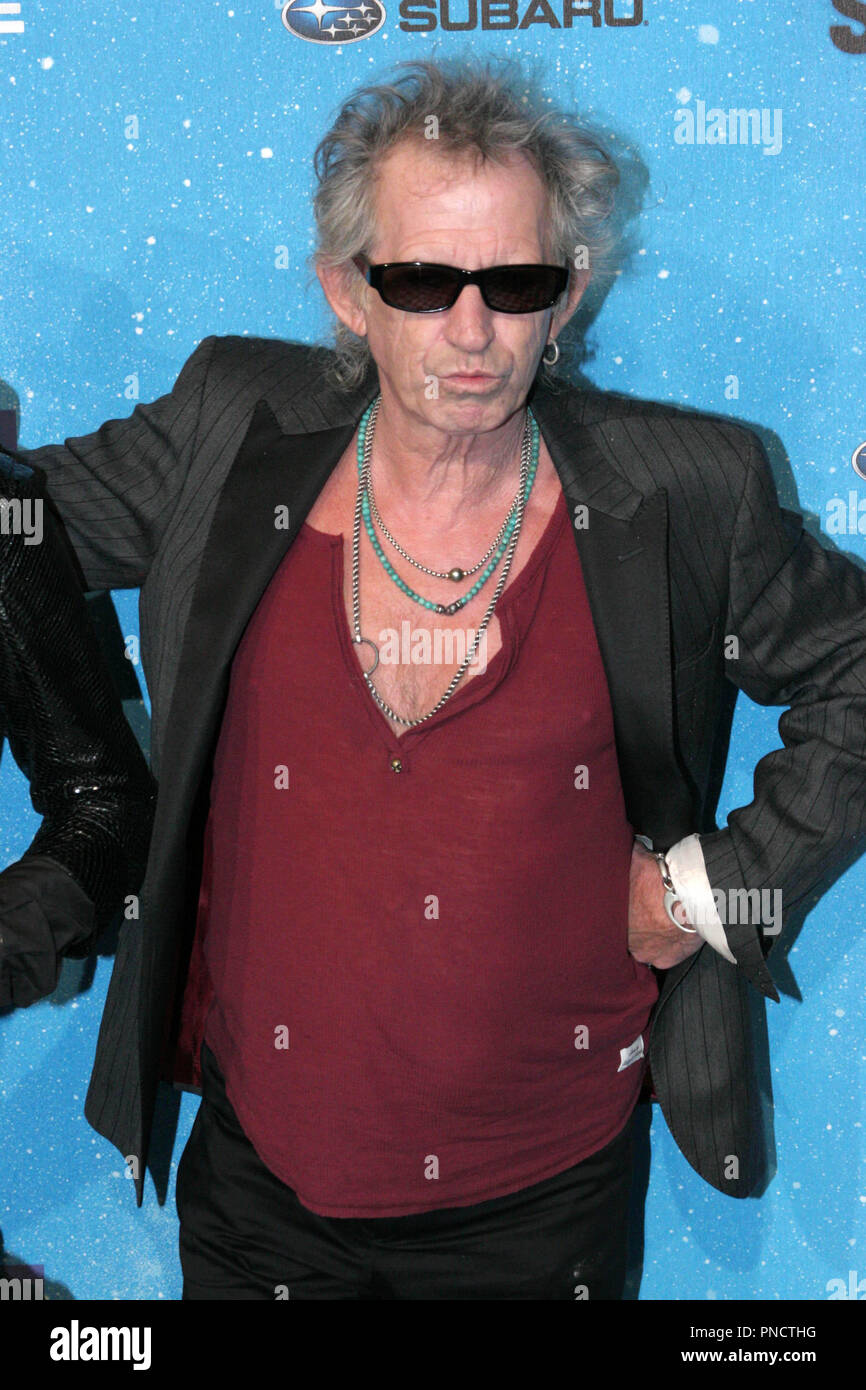 Keith Richards an der Spike TV Scream 2009. Ankunft im Griechischen Theater in Los Angeles, CA. 17. Oktober 2009. Foto: Richard Chavez/PictureLux 10/17/2009 Datei Referenz # RichardsK 04 101709 RAC nur für redaktionelle Verwendung - Alle Rechte vorbehalten Stockfoto