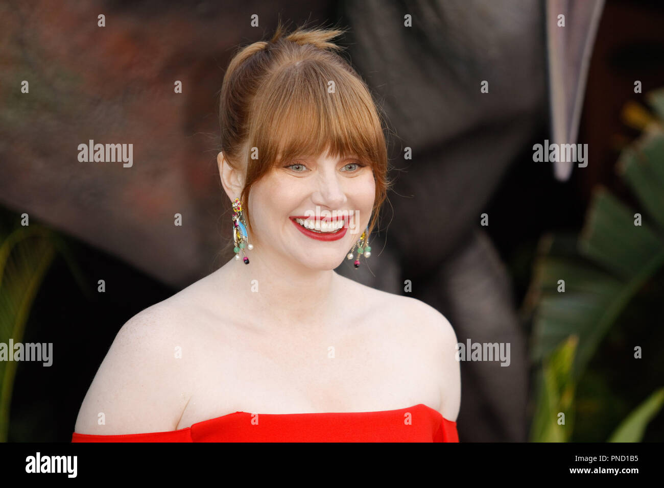 Bryce Dallas Howard bei der Premiere von Universal Pictures'' Jurassic Welt: Gefallene Königreich" im Walt Disney Concert Hall in Los Angeles, CA, 12. Juni 2018 statt. Foto von Joseph Martinez/PictureLux Stockfoto