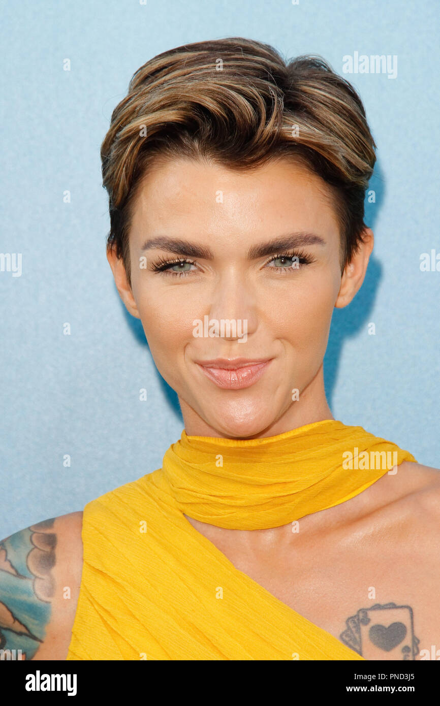 Ruby Rose bei der Premiere von Warner Bros.'' Das Meg' an der TCL Chinese Theatre in Hollywood, CA, 6. August 2018 statt. Foto von Joseph Martinez/PictureLux Stockfoto