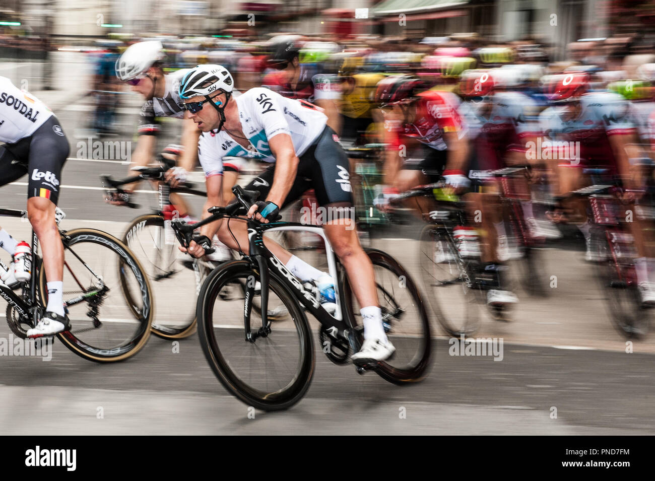 Tour durch Großbritannien 2018 - Etappe 8 London Stockfoto