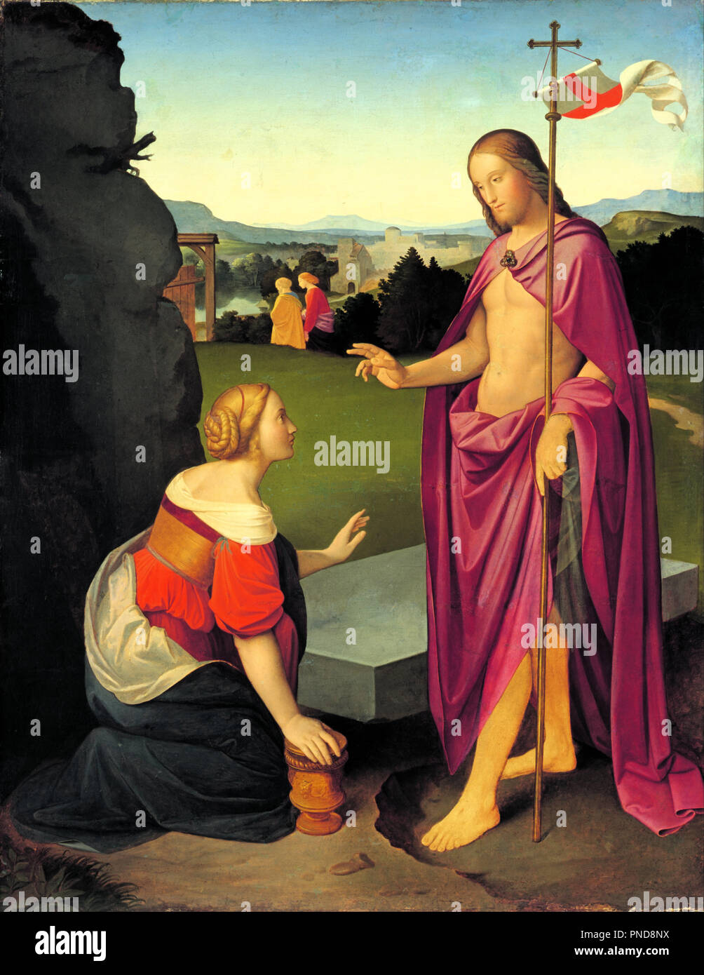 Ostermorgen. Datum/Zeit: Ca. 1818. Malerei. Öl auf Leinwand. Höhe: 1310 mm (51.57 in); Breite: 1020 mm (40.15 in). Autor: Johann Friedrich Overbeck. Stockfoto