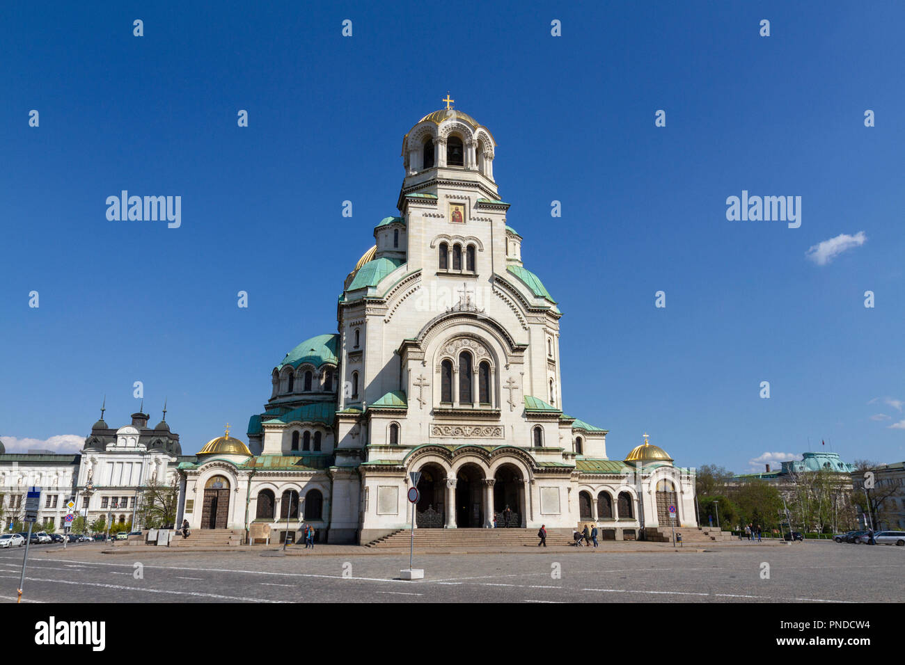 Die Alexander-Newski-Kathedrale in Sofia, Bulgarien. Stockfoto