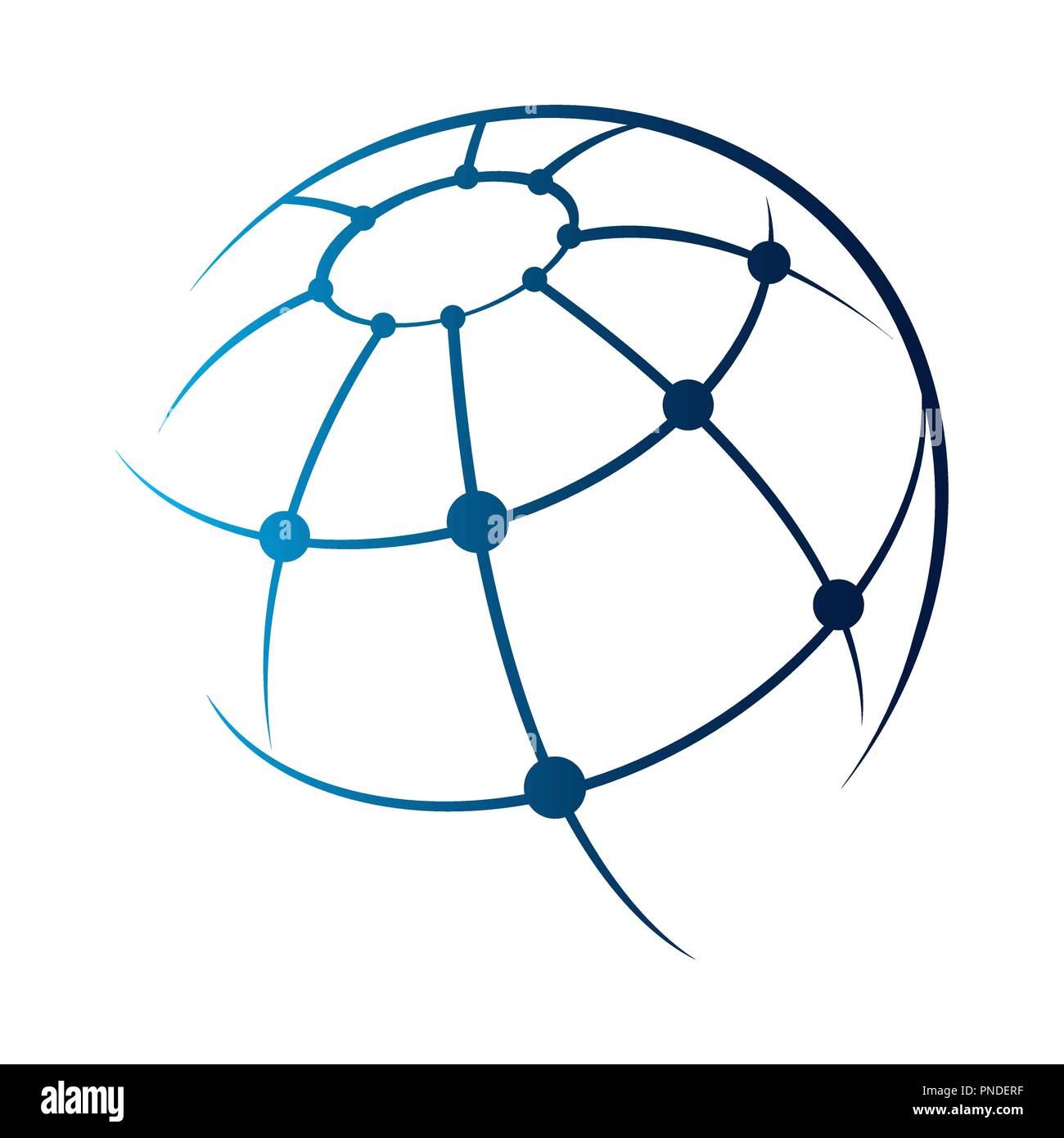 Vorlage Logo Design Globus. Vektor-Illustration-Symbol Stock Vektor