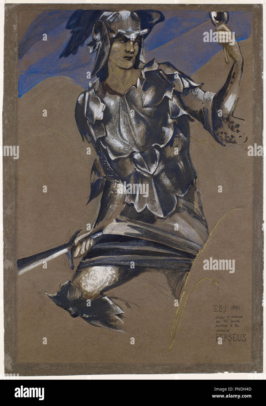 Die PerseusSerie Studie von Perseus in der Rüstung für die Diagnose