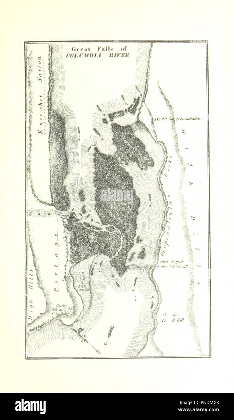 Bild von Seite 15 der "Geschichte der Expedition unter dem Kommando von Lewis und Clark. Eine neue Ausgabe, von der nur autorisierte Ausgabe von 1814 nachgedruckt, mit reichlich kritischen Kommentar, auf examinat 0082 vorbereitet. Stockfoto