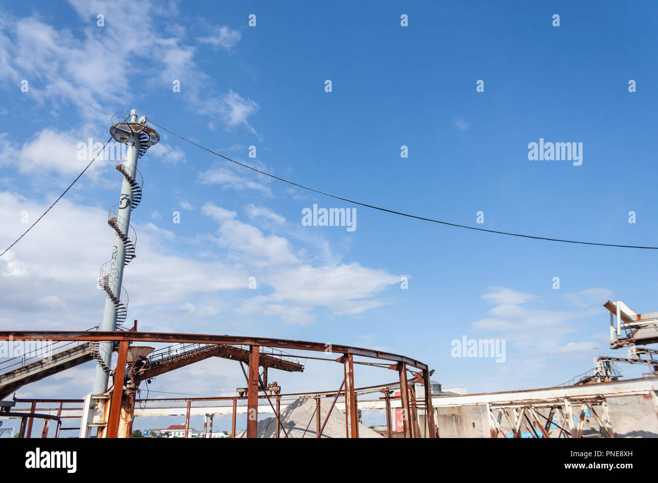 Kalk und Mörtel Werke (Kalk- og Mørtelvaerket), Kalkbraenderiloebskaj, Nordhavn, Kopenhagen, Dänemark, jetzt abgerissen Stockfoto