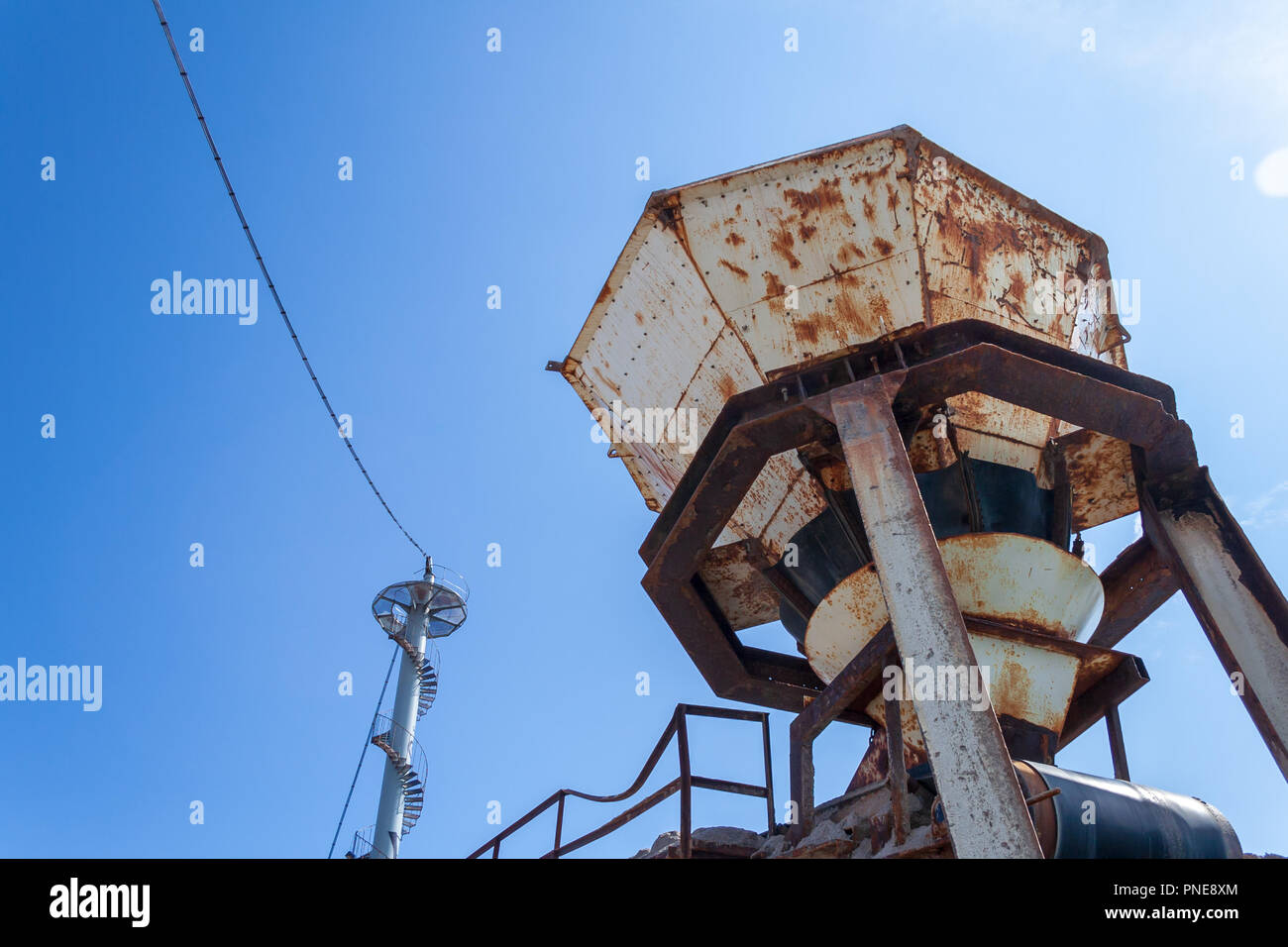 Kalk und Mörtel Werke (Kalk- og Mørtelvaerket), Kalkbraenderiloebskaj, Nordhavn, Kopenhagen, Dänemark, jetzt abgerissen Stockfoto
