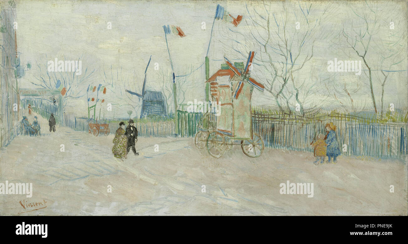 Rue des Deux Frères. Datum/Zeitraum: Februar 1887 - April 1887. Landschaft. Öl auf Leinwand. Autor: VINCENT VAN GOGH. VAN GOGH, Vincent. Stockfoto