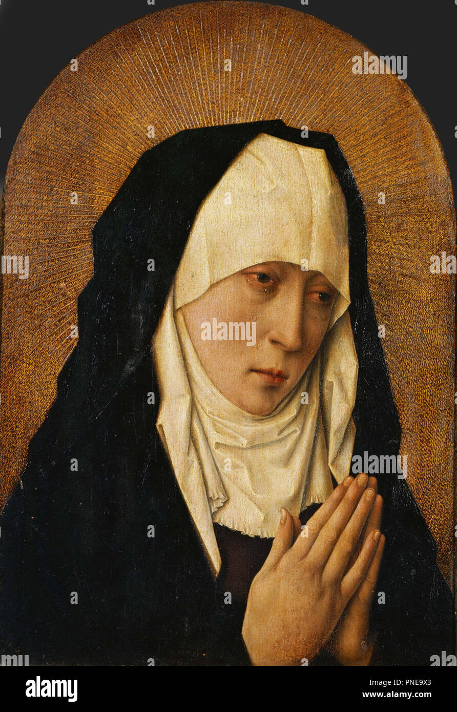 Mater Dolorosa. Malerei. Öl auf Leinwand Öl auf. Höhe: 450 mm (17,71 in); Breite: 310 mm (12.20 in). Autor: Dirk Bouts (Anhänger). Kämpfe, Dirk. Stockfoto