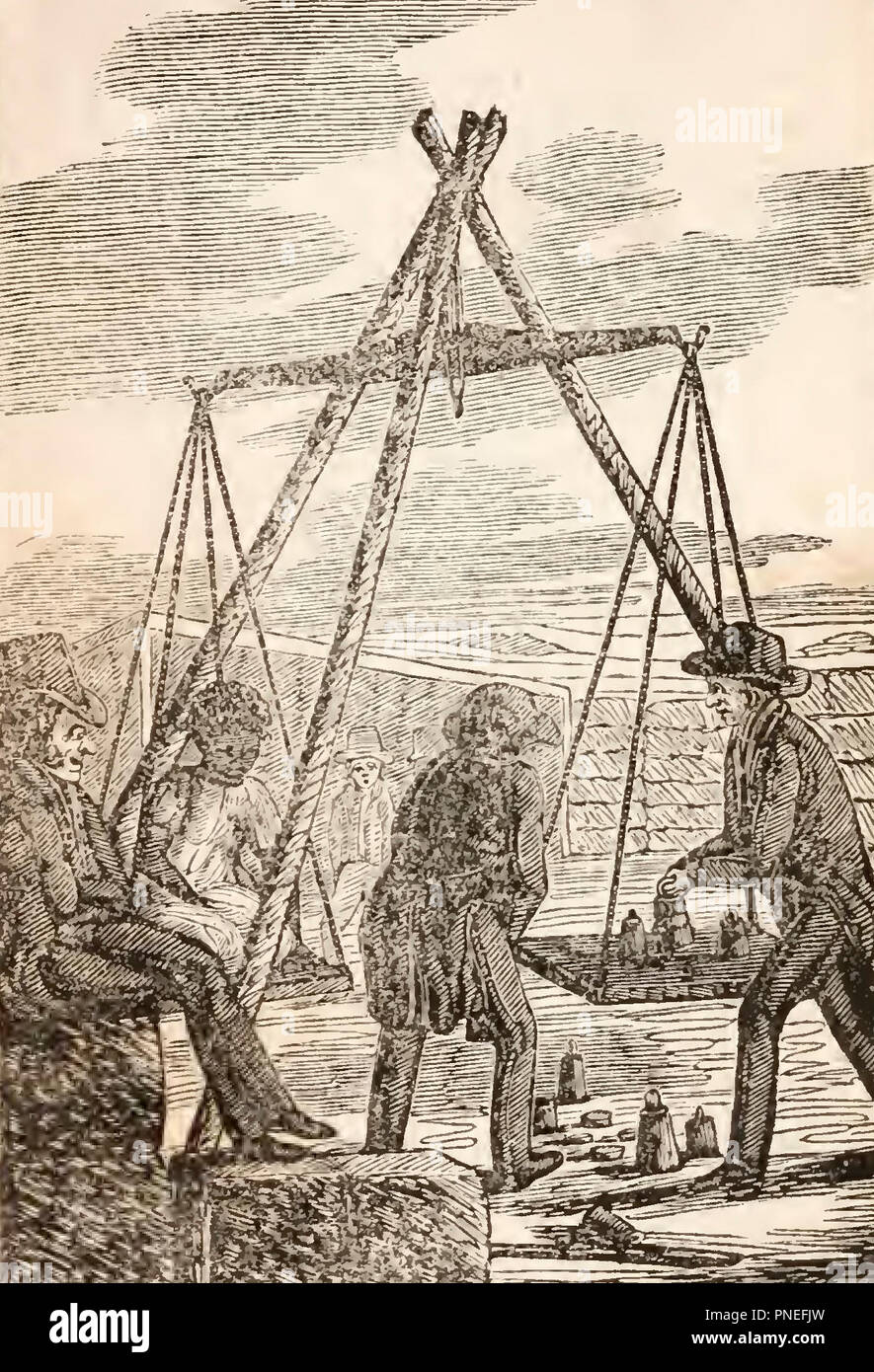 Verkauf von sklavinnen von der Raute in Antebellum America Stockfoto