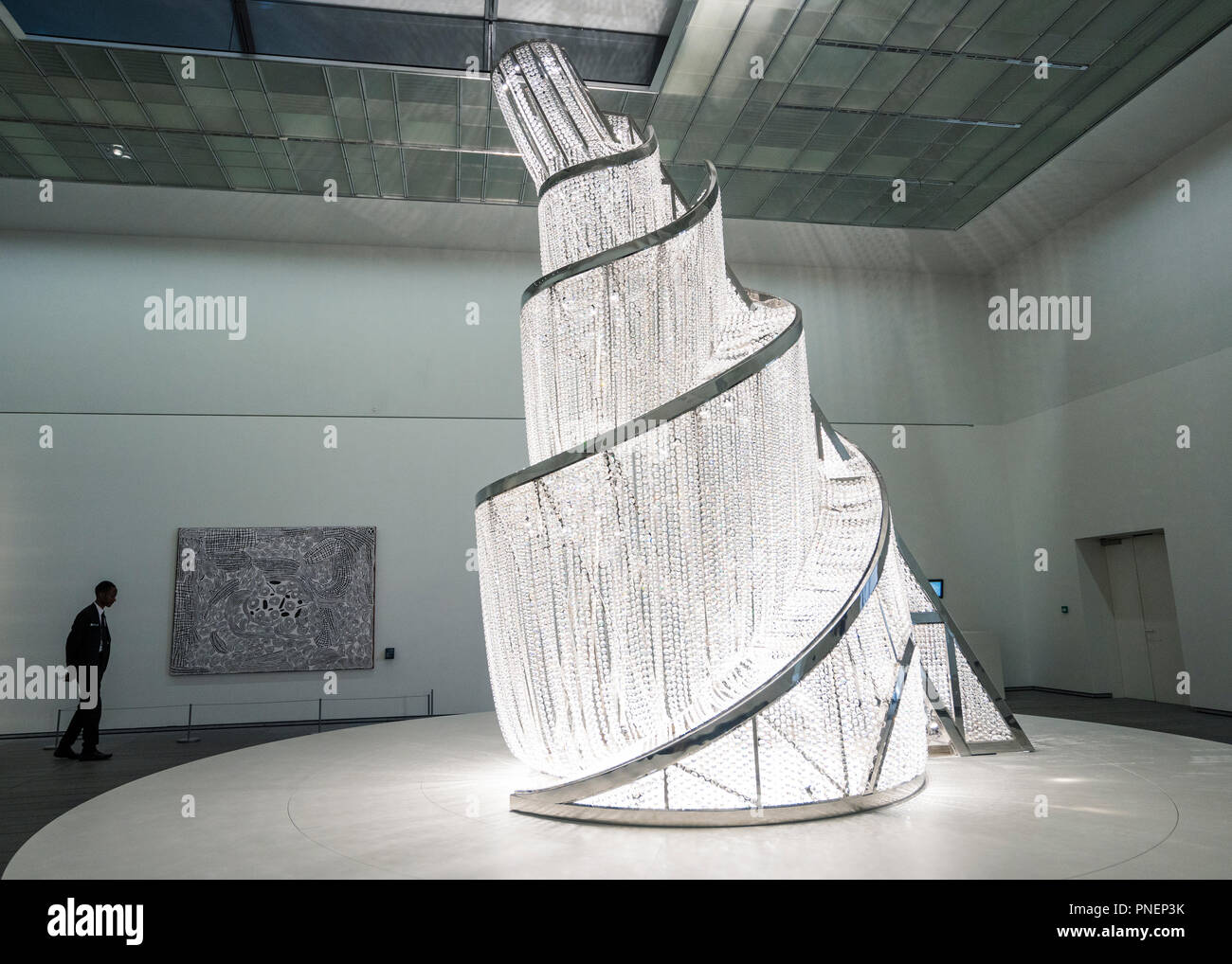 Quelle des Lichts von Ai Wei Wei am Louvre Abu Dhabi, Vereinigte Arabische Emirate Stockfoto