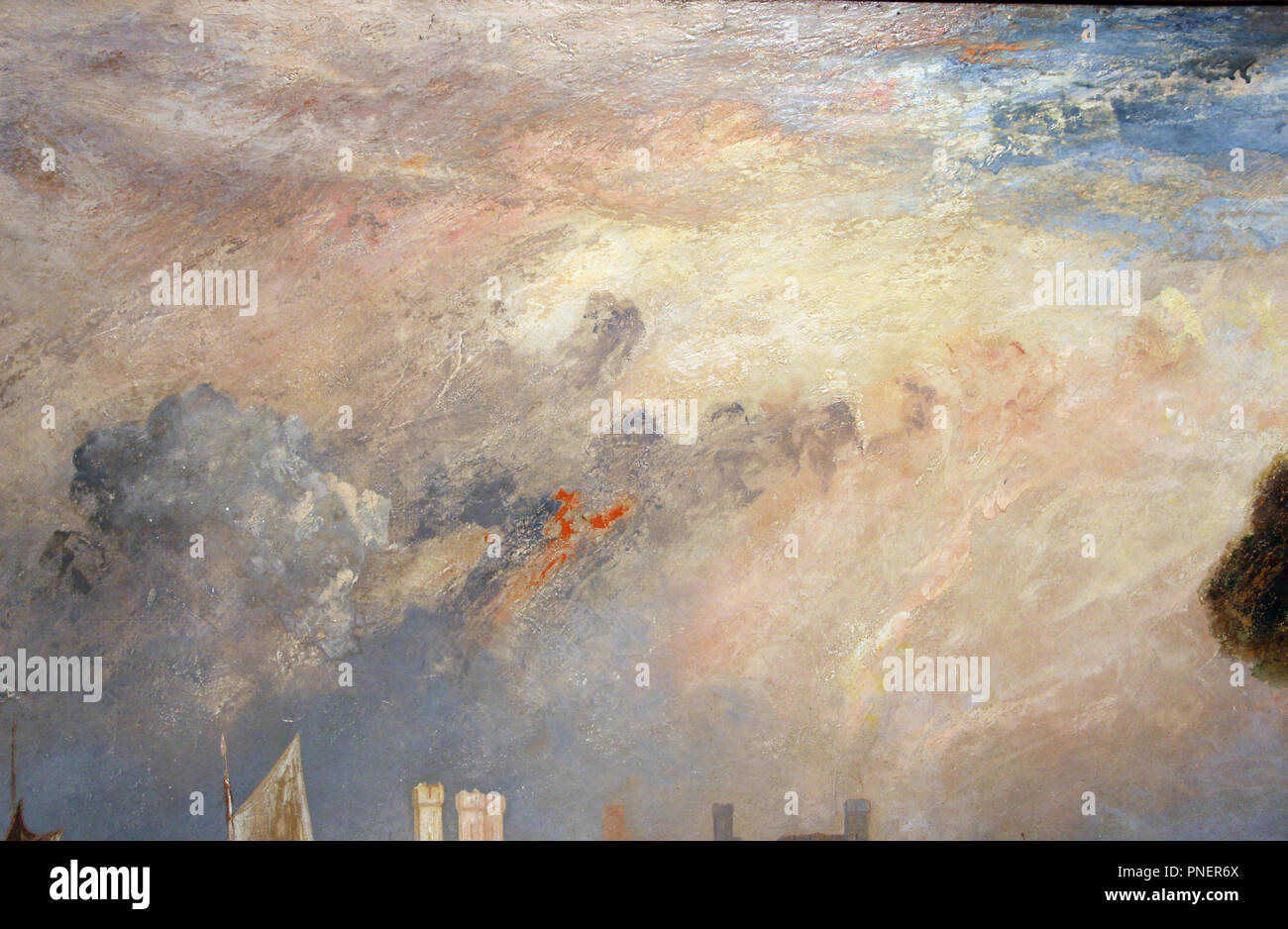 Il Castello di carnaevon. Datum/Zeitraum: Zwischen 1830 und 1835. Malerei. Autor: J. M. W. Turner. Stockfoto