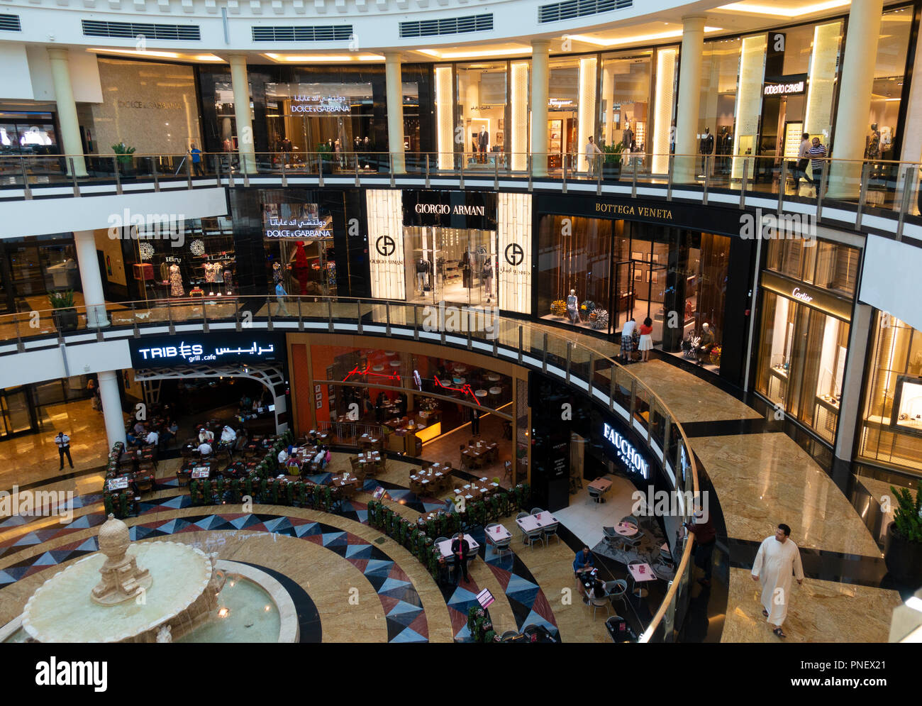Innere der Mall of the Emirates in Dubai, VAE Stockfoto