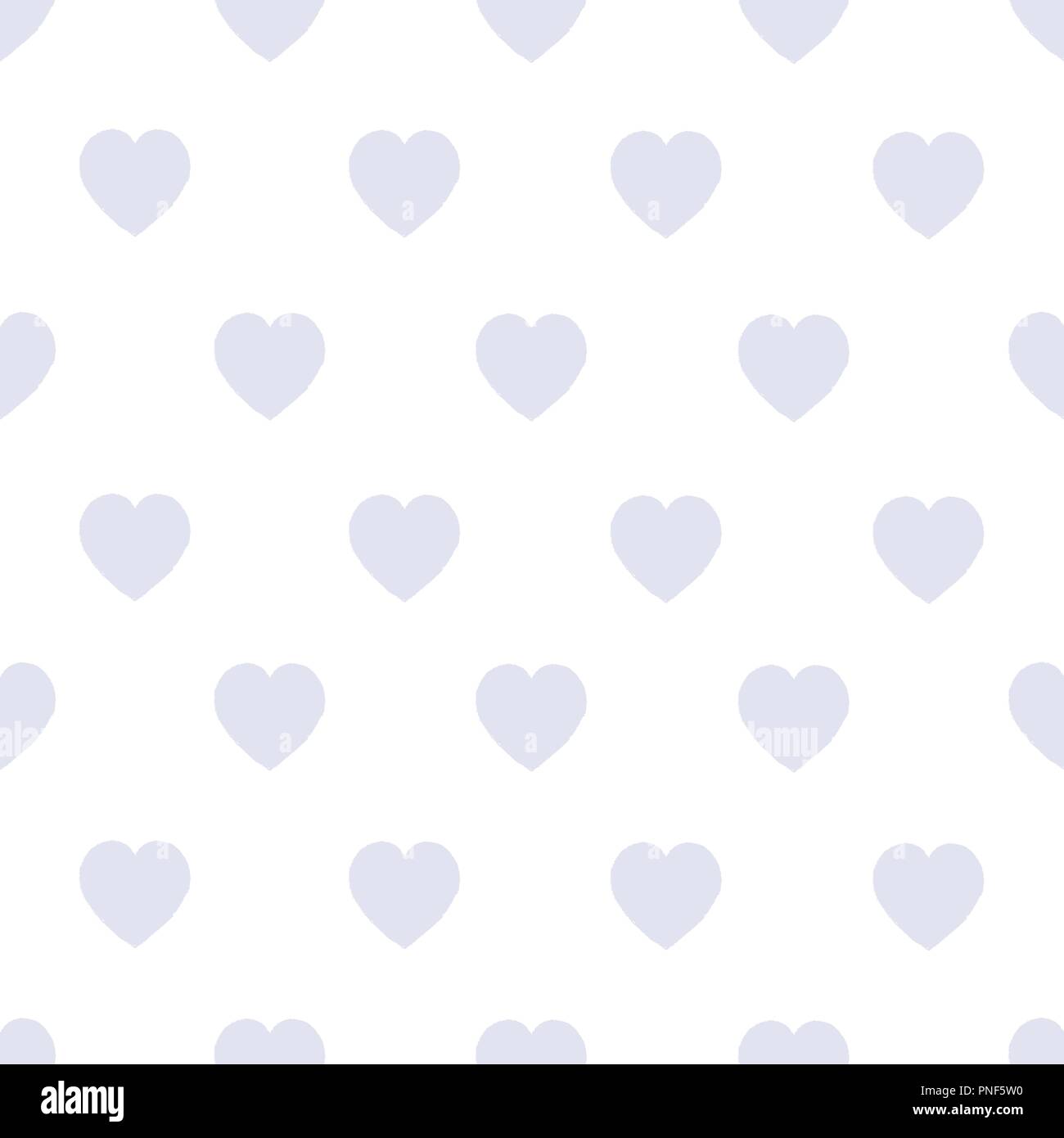 Nahtlose Hintergrund mit grau Herzen auf einem weißen Hintergrund. Einfaches Muster. Trenty Vector Illustration Stock Vektor