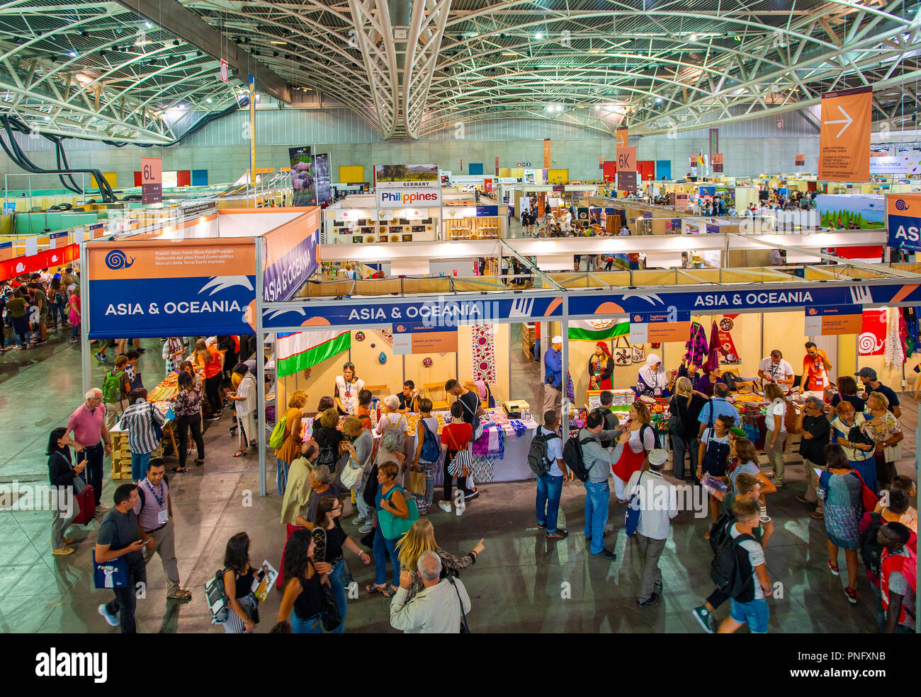Italien Turin, Lingotto 21 September 2018 Terra Madre - Salone del Gusto Credit: Wirklich Easy Star/Alamy leben Nachrichten Stockfoto