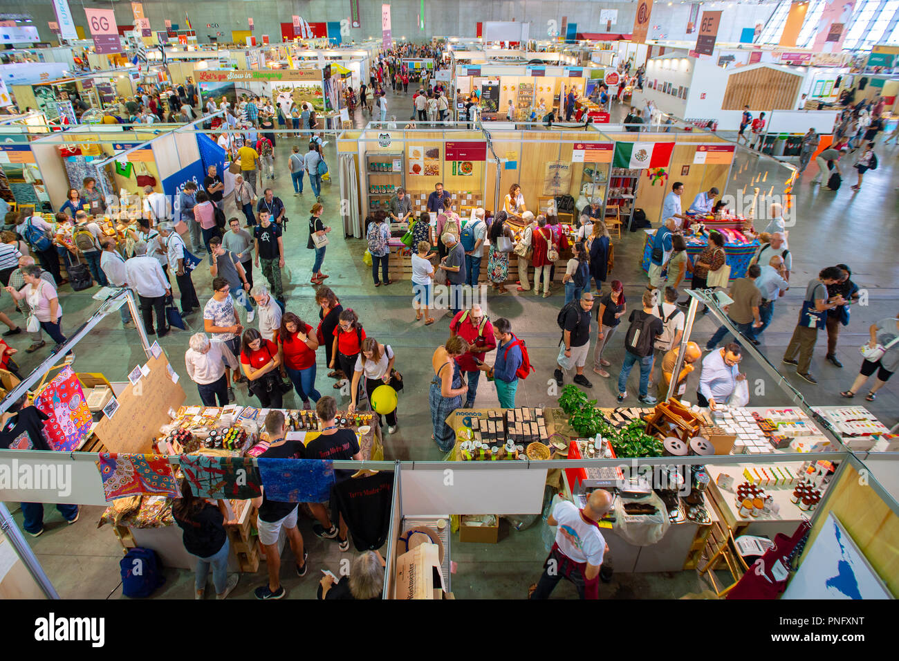 Italien Turin, Lingotto 21 September 2018 Terra Madre - Salone del Gusto Credit: Wirklich Easy Star/Alamy leben Nachrichten Stockfoto