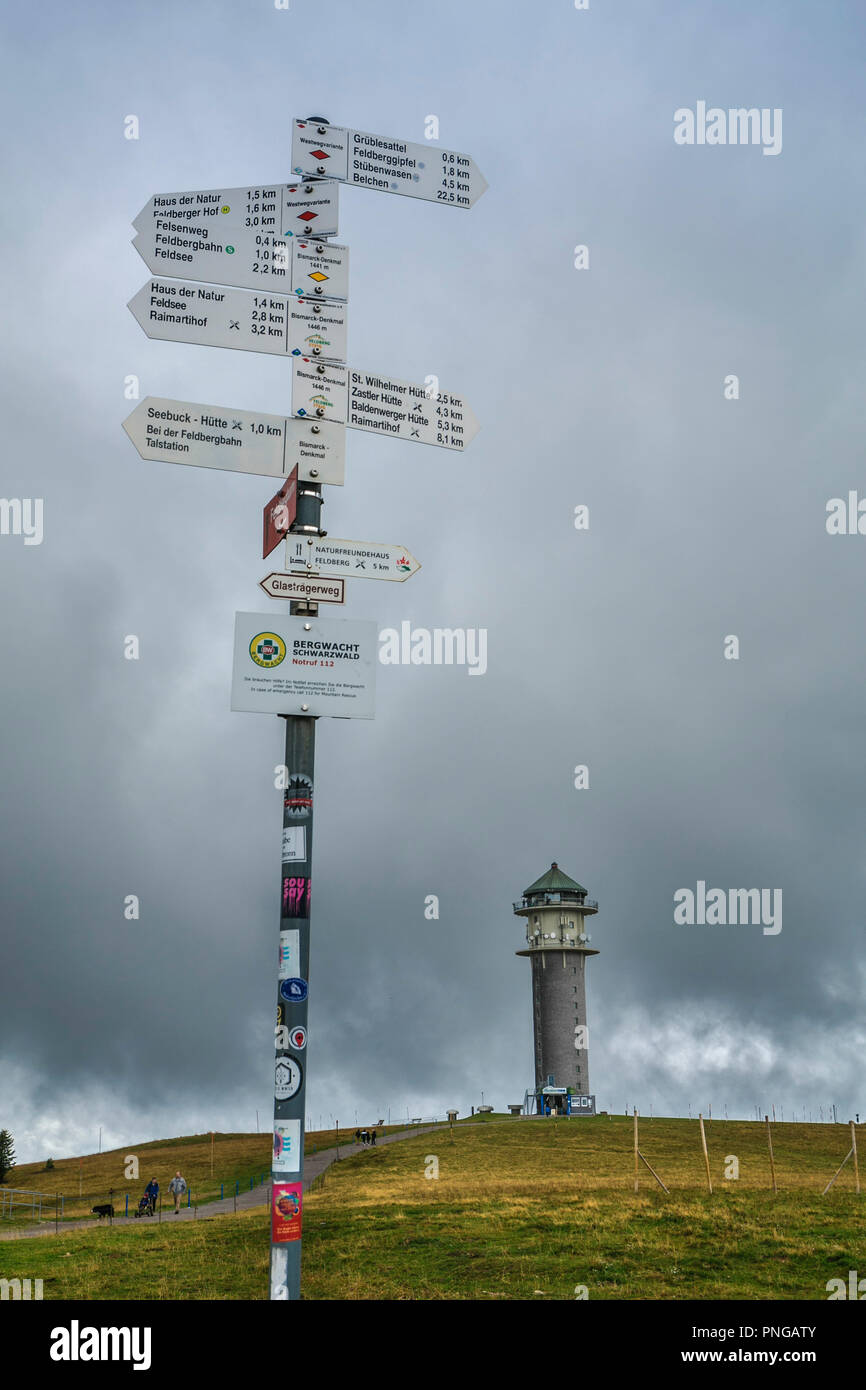 Feldberg Tower. Feldberg. Schwarzwald. Baden-württemberg, Deutschland, Europa Stockfoto