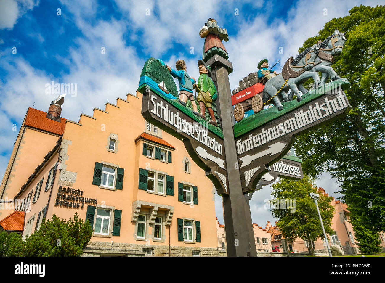 Rothaus Brauerei. Grafenhausen. Schwarzwald. Baden Württemberg. Deutschland Stockfoto